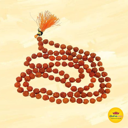Rudraksha Mala (108+1) beads  5-6mm